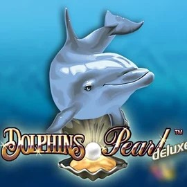 Dolphins Pearl Deluxe online game logo by Novomatic on sstake.eu