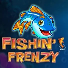 Fishin Frenzy logo – Slots by Blueprint Gaming at Stake Casino