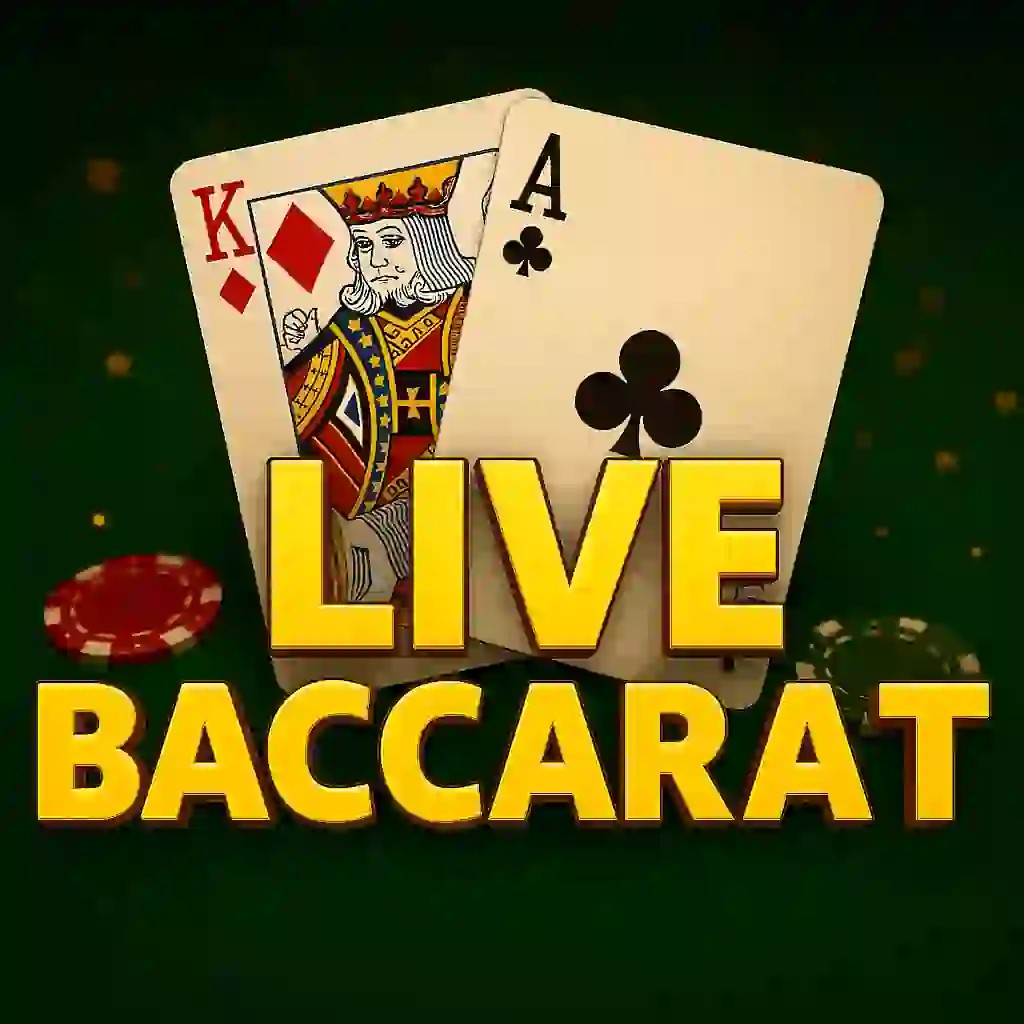 Live Baccarat logo – Live Casino by Evolution at Stake Casino