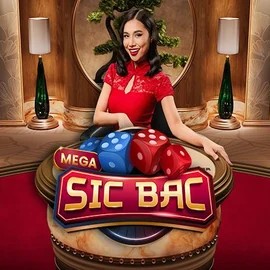 Mega Sic Bac slot logo by Pragmatic Play at Stake Casino