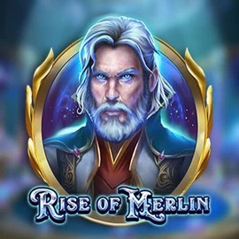 Slots logo of Rise of Merlin from Play'n GO at Stake Casino