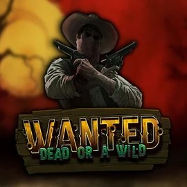 Slots logo of Wanted Dead or a Wild from Hacksaw Gaming at Stake Casino